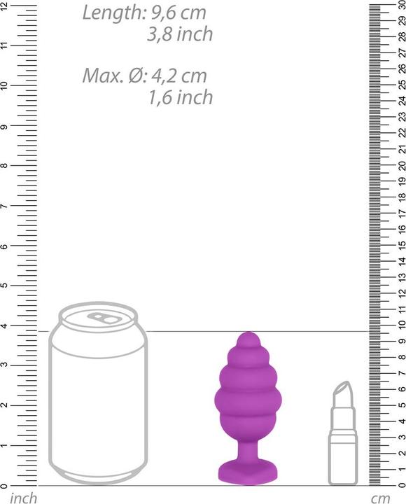 Produktbild Ouch! Extra Large Ribbed Diamond Heart Plug