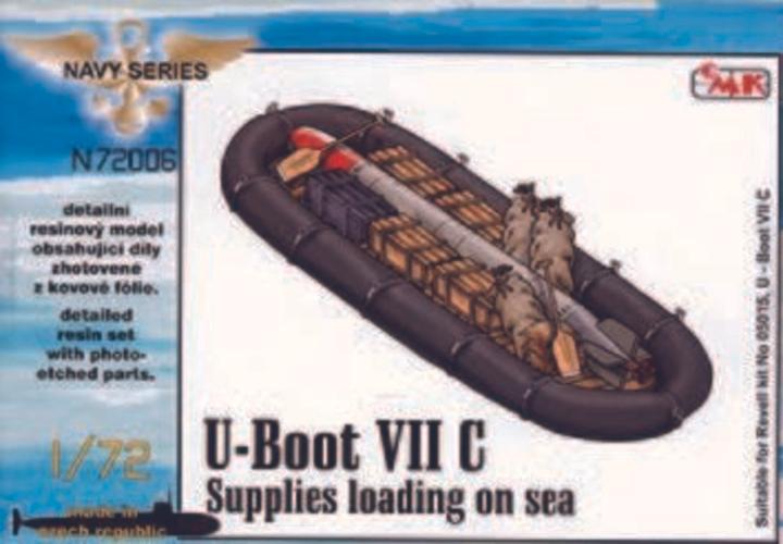 Produktbild CMK U-Boot VII Supplies loading on sea (food, ammo boxes, boat, 1x torpedo)