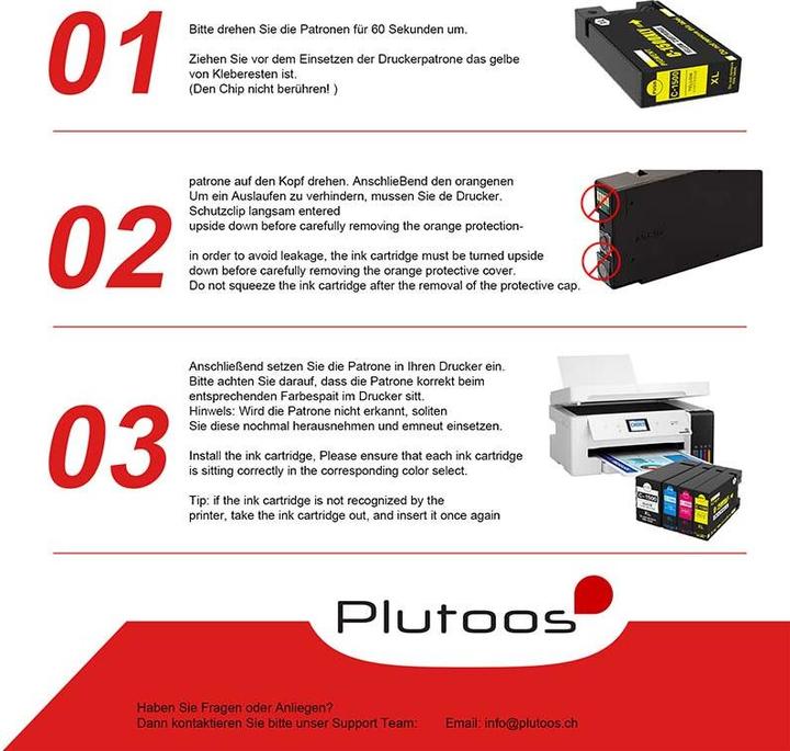 Actual product image Plutoos Canon PGI-1500 Cartridge XL, Magenta (M)