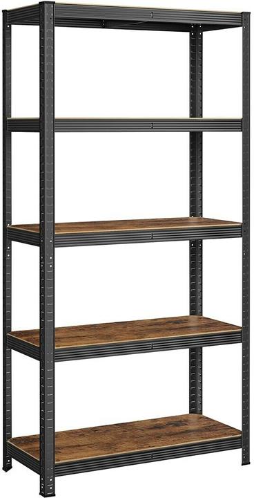 Songmics Étagère pour charges lourdes GLR040B11 noir, marron 90,0 x 40,0 x 180,0 cm