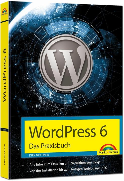 Actual product image WordPress 6 - Das Praxisbuch (German, Dirk Nöldner, 2023)