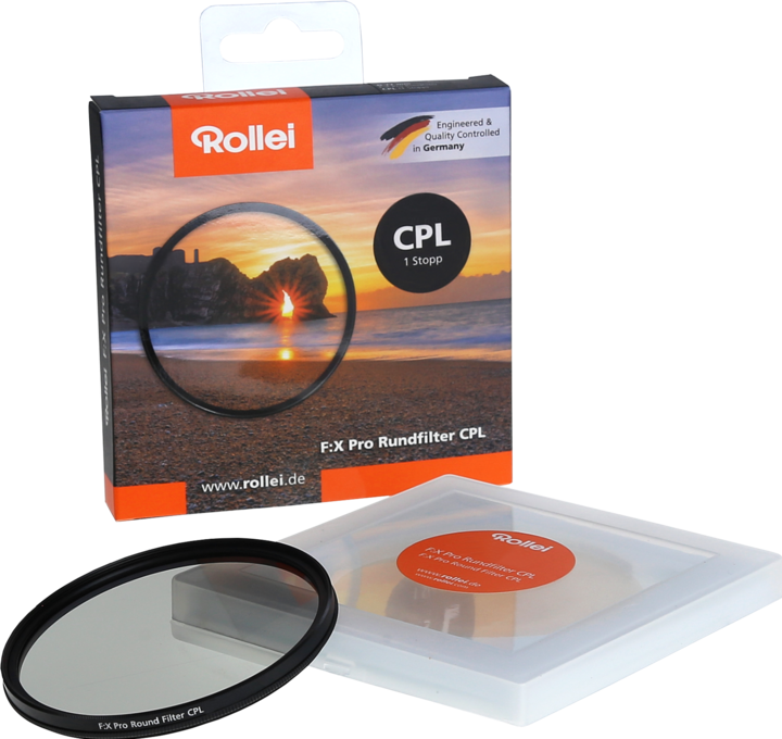 Actual product image Rollei F:X Pro Round Filter CPL 55 mm (55 mm, Polarizing filter, 62 mm)