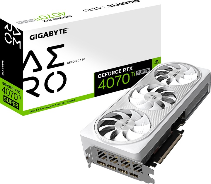 Actual product image Gigabyte GeForce RTX 4070 Ti SUPER AERO OC (16 GB)