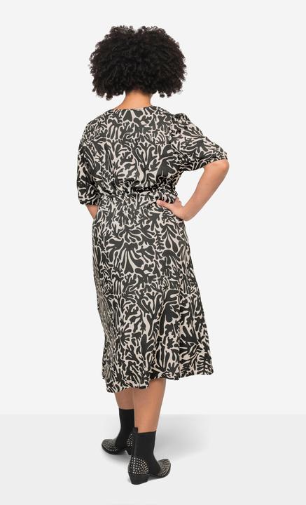 Produktbild Angel of Style Midikleid, A-Linie, floraler Druck, Rundhals, weiter Halbarm (54)