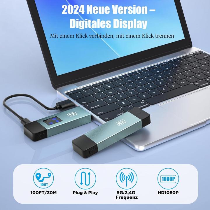 Produktbild Braidol Drahtloser HDMI-Sender und Empfänger (30 m, HDCP)