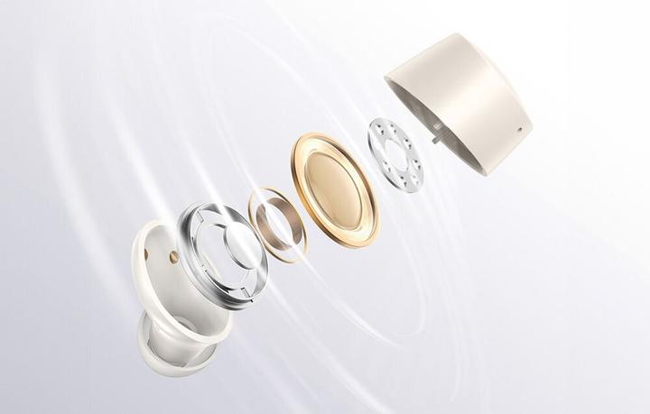 Actual product image Baseus Bowie E18 wireless TWS ENC IPX4 headphones - white (ANC, 25 h, Wireless)