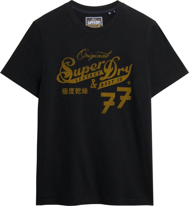 Actual product image Superdry Leather & Boot Co Script T-Shirt (M)