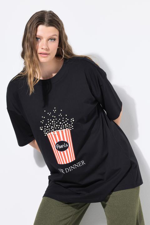 Actual product image Studio Untold T-Shirt, oversized, Popcorn-Print mit Zierperlen (46, 48)