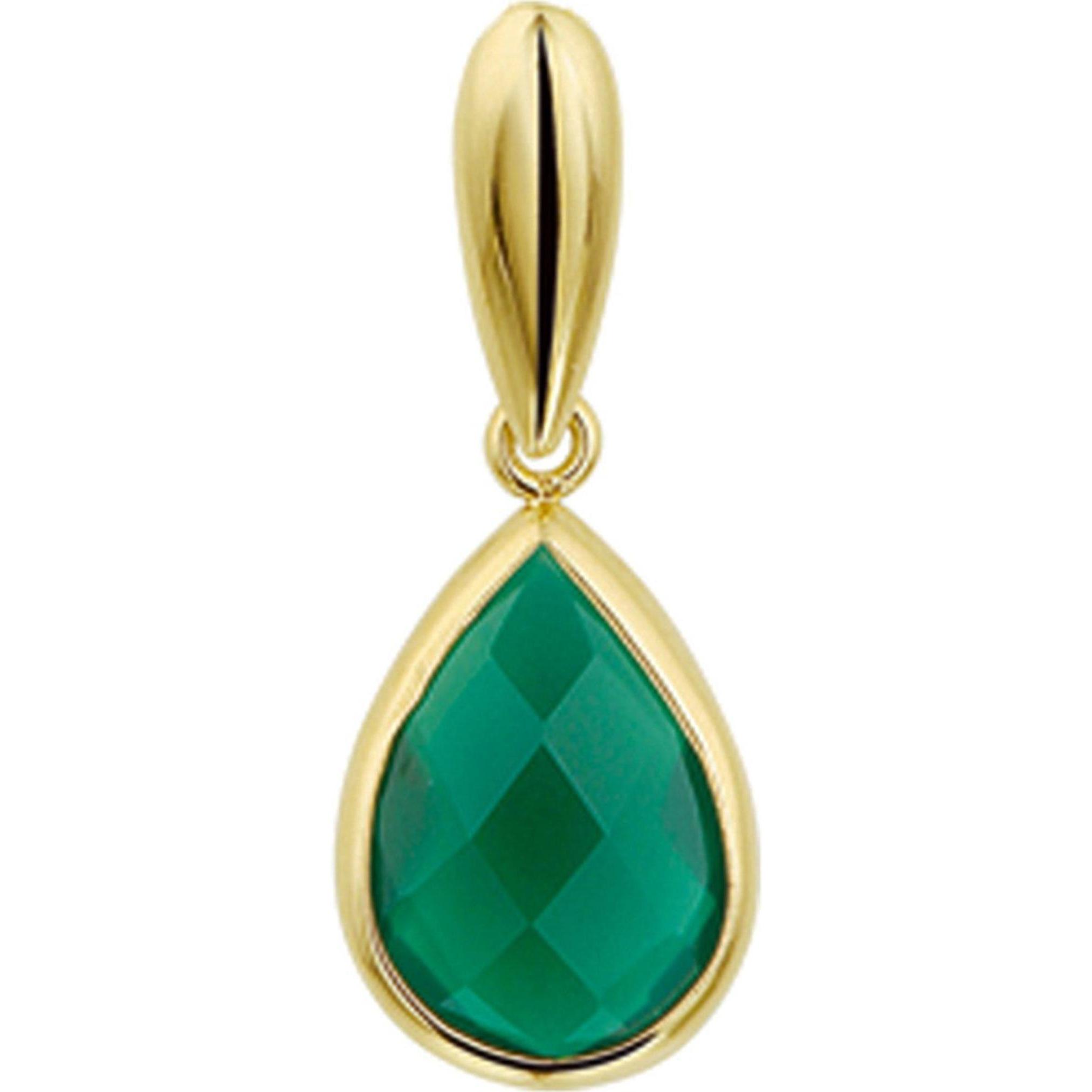 Marie, Ciondolo collana, Celeste Anhänger Agaat - Gold, (Giallo oro)
