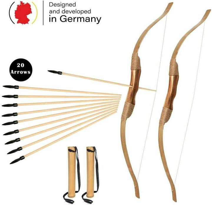 Immagine prodotto Bogenkönig Holzpfeile mit Gummispitze 20 Stück