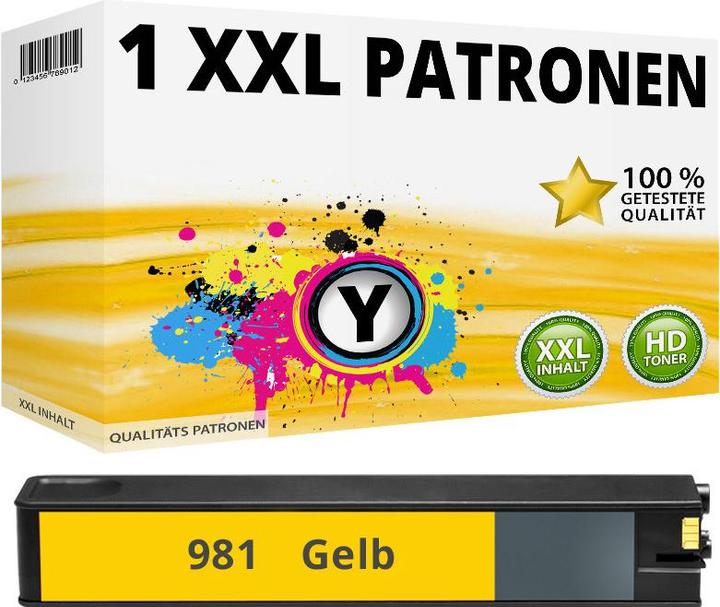 Produktbild Druckfuxx 1x Tinte Patrone für HP 981A PageWide Enterprise MFP 586z 586dn 586f 556dn 556xh