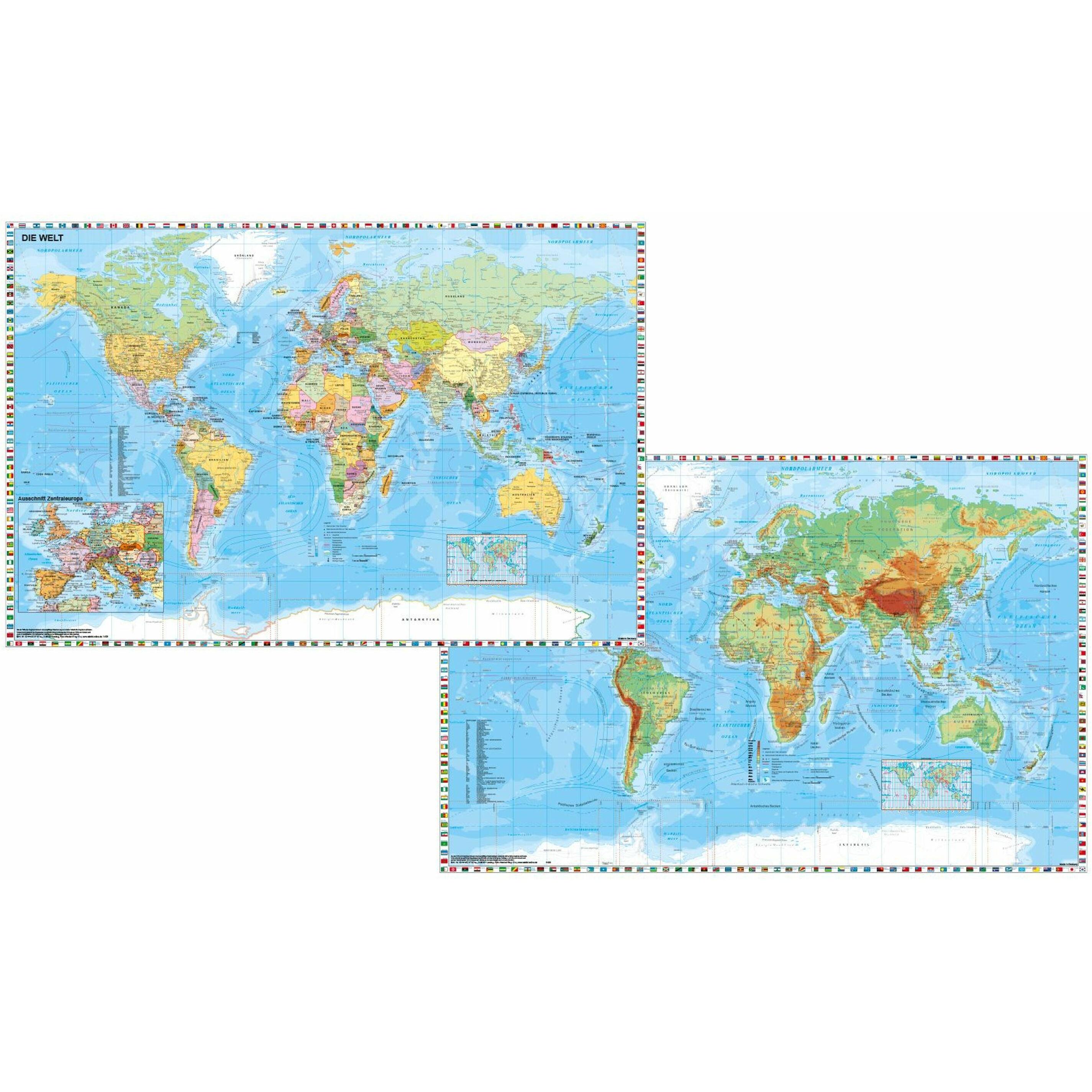 Stiefel Eurocart Stiefel:Weltkarte Duo-Schreibunterl. (35198265)