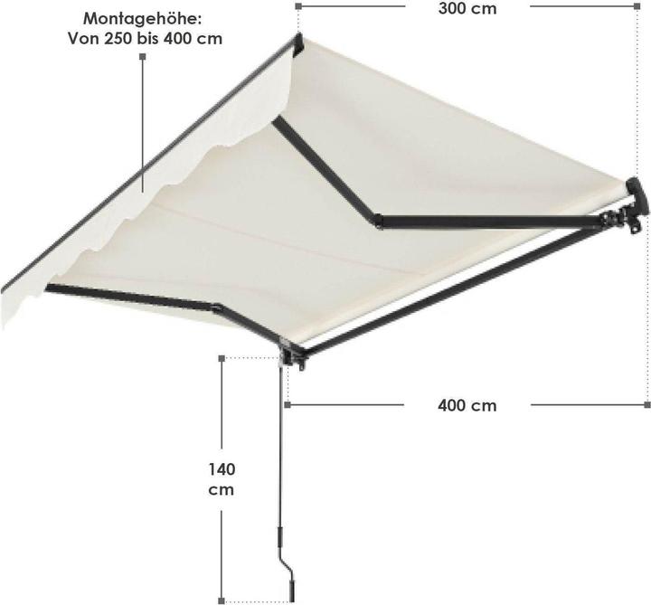 Produktbild Juskys Gelenkarmmarkise (4 m)