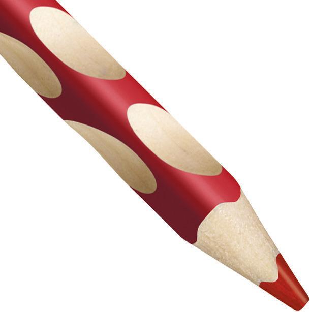 Actual product image STABILO EASYcolors ergonomic coloured pencil for left-handers (Red, 1 x)