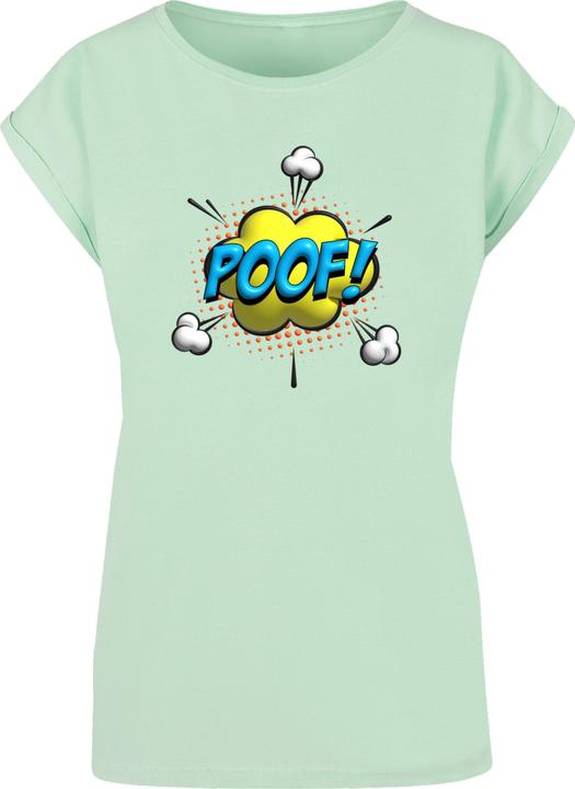 Produktbild Merchcode Ladies POOF Comic Extended Shoulder Tee - 117991 (L)