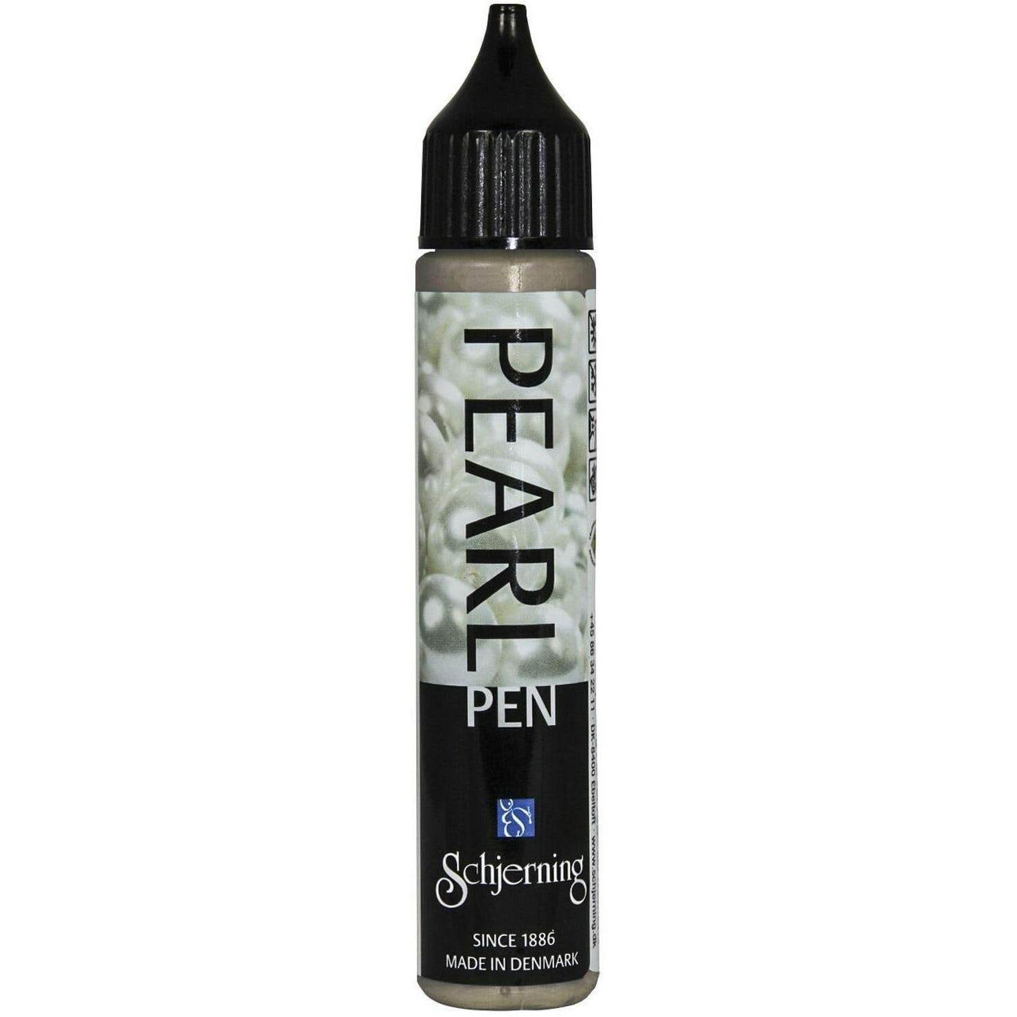 Schjerning Perlentropfenfarbe Pearl Pen 28 ml, Taupe (28 ml) (50129)