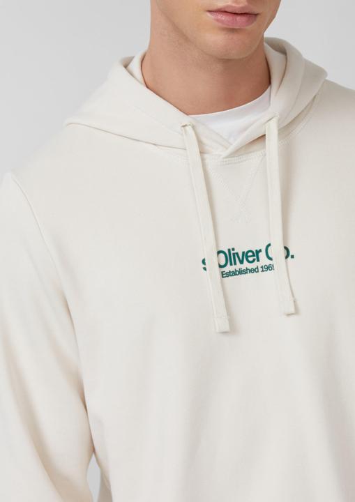 Produktbild s.Oliver Sweatshirt Kapuzenpullover aus Baumwollmix mit Label-Print (M)