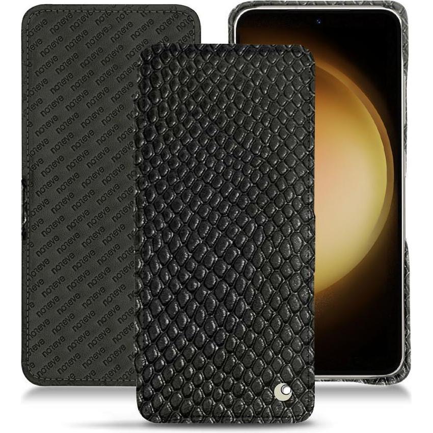 Noreve Lederschutzhülle horizontal (Samsung Galaxy S23+), Smartphone Hülle, Schwarz