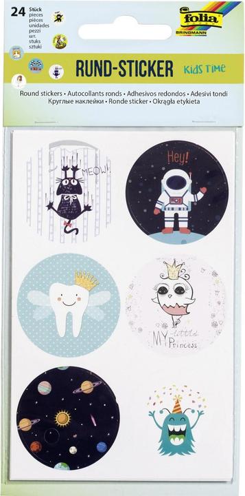 Image du produit Folia Sticker rond Kids Time