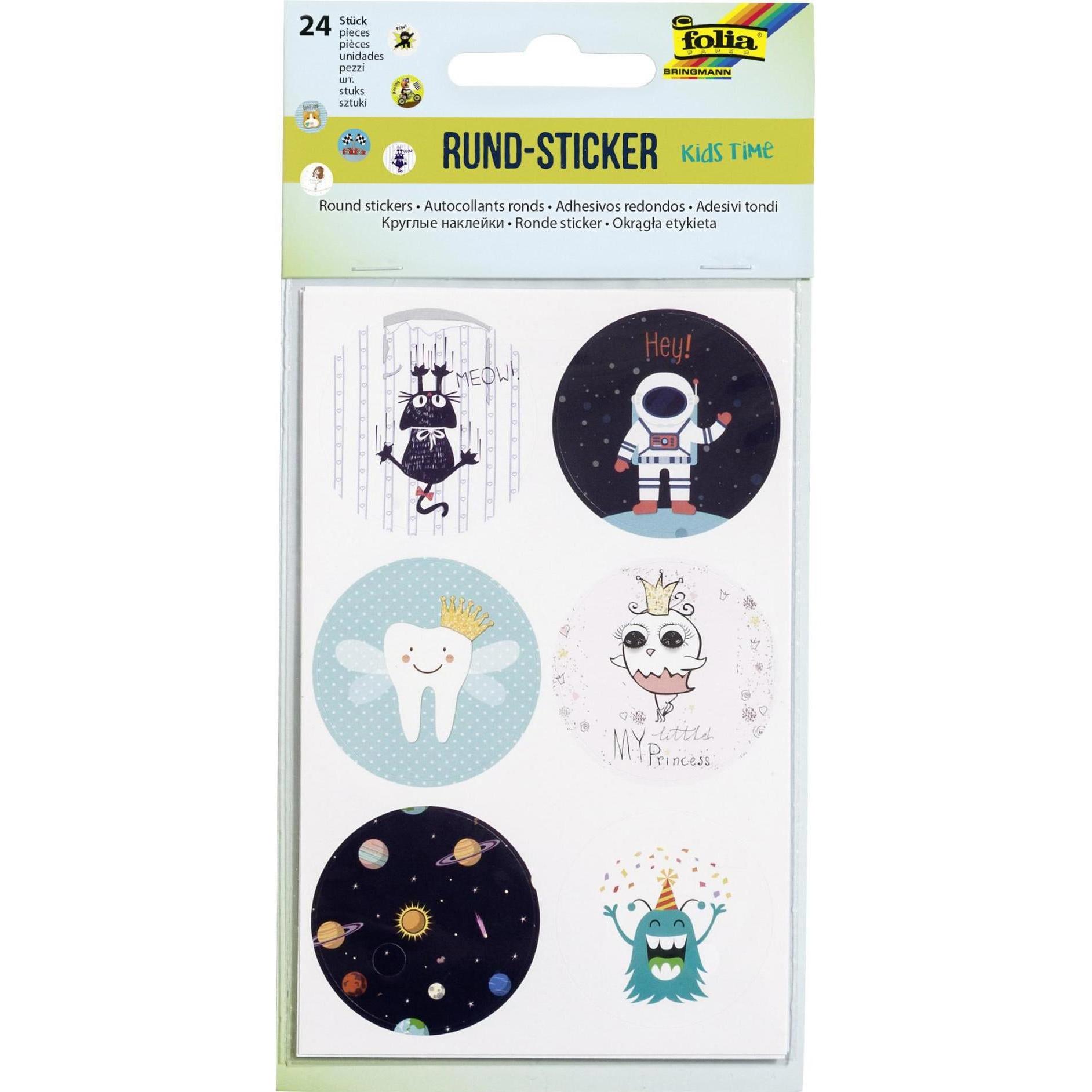 Folia, Sticker, Sticker rund Kids Time