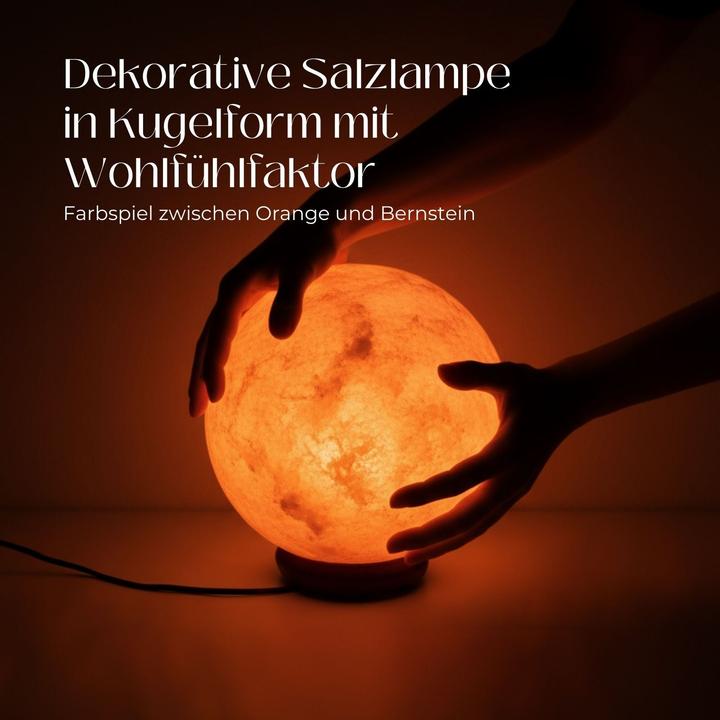 Produktbild Hermex Himalya-Salzlampe Salzkristalllampe Kristallsalzleuchte Dekotischlampe (E14)