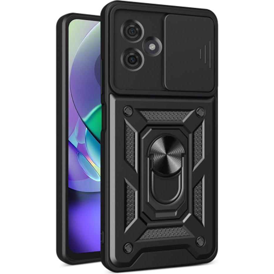Techsuit - CamShield Series - Motorola Moto G54 - Black (Motorola Moto G54), Cover smartphone, Nero