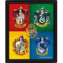 Thumbnail - Pyramid, Bilder, HARRY POTTER - Blasons Colorés - Poster lenticulaire 3D 26x4cm (26 x 40 cm)