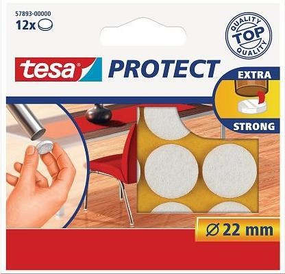 Produktbild tesa PROTECT Filzgleiter rund (Filzgleiter, 12 Stück)