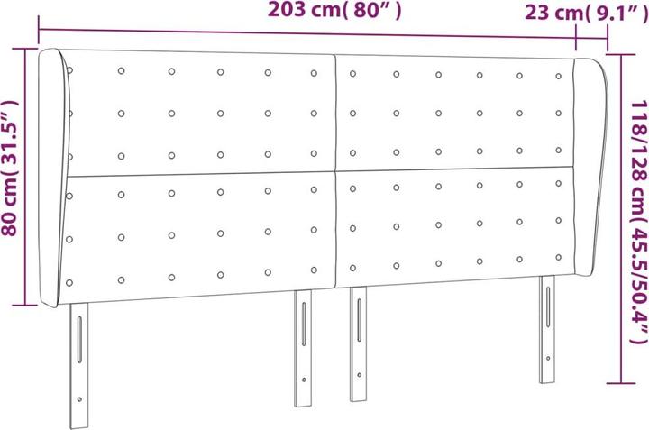 Image du produit vidaXL Cohen (203 x 23 x 88 cm)