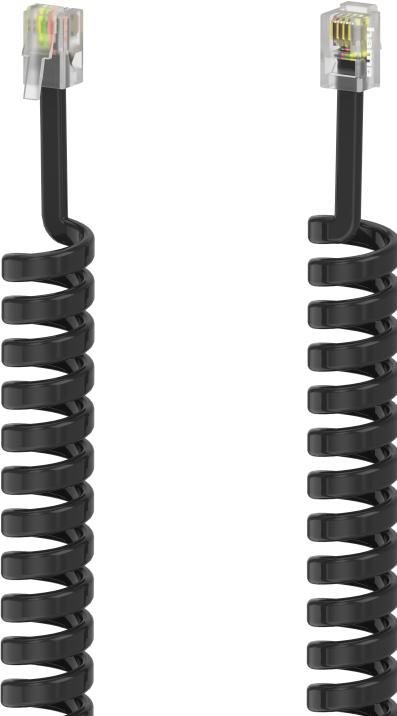 Actual product image Hama Handset cable, modular plug 4p4c - modular plug 4p4c, 3 m