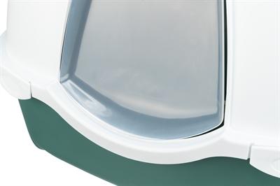 Image du produit Trixie Kattenbak Davio Groen / Wit (Bac à litière fermé)