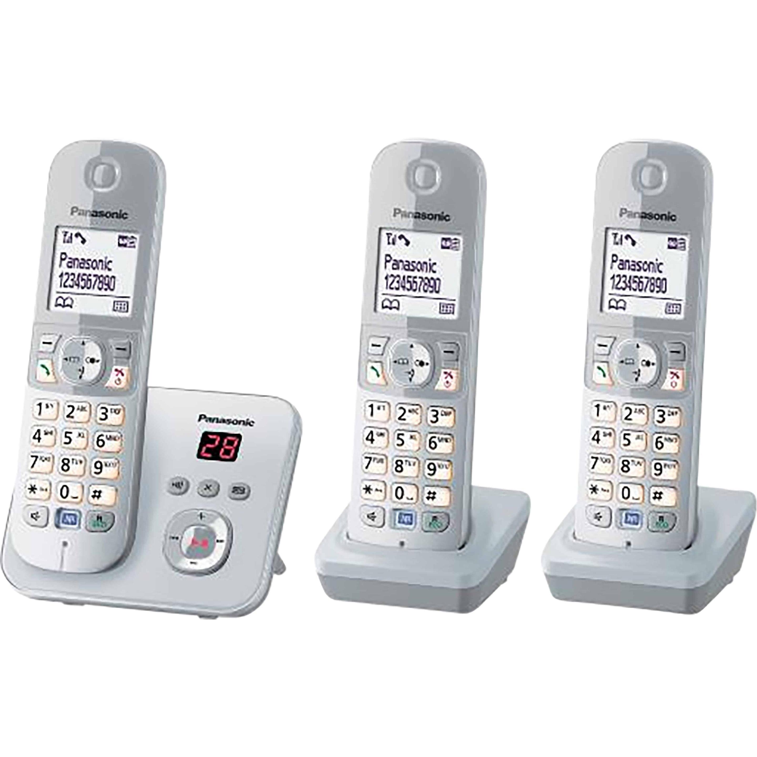 Panasonic KX-TG6823GS, Telefon, Silber