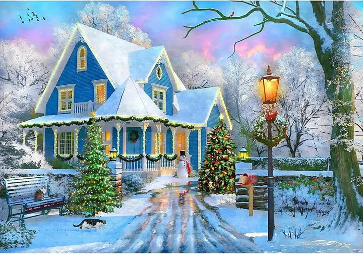 Immagine prodotto Bluebird Puzzle 1000 pezzi Natale a casa (1000 pezzi)