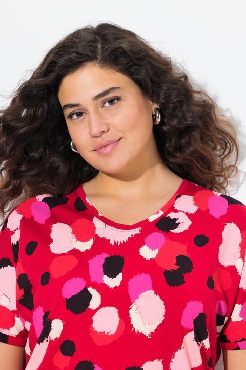 Actual product image Ulla Popken Polka Dot Short Sleeve Tee (46, 48)