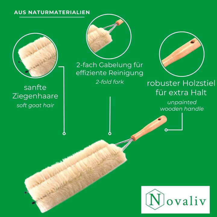 Produktbild Novaliv 3X Heizkörperbürste Rippenheizkörper Heizungsbürste Heizkörper Reinigungsbürste 47x14cm IDEA (1 Stk.)