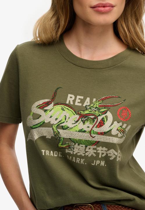 Produktbild Superdry Locker geschnittenes Tokyo T-Shirt mit Vintage-Logo (L)