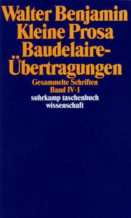 Produktbild Gesammelte Schriften (Deutsch, Walter Benjamin, 1972)