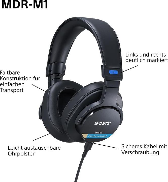 Produktbild Sony MDR-M1 (Keine Geräuschunterdrückung, Kabelgebunden)