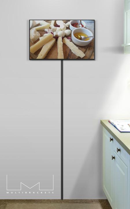 Actual product image Multibrackets Cable duct 12 x 1600 mm aluminum black (Duct, 160 cm)