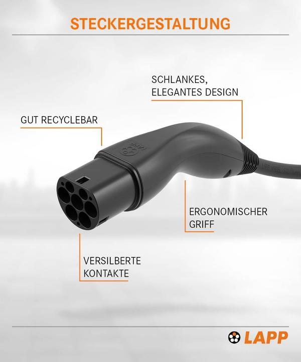Immagine prodotto Lapp Mobility Cavo di ricarica (Tipo 2, 11 kW, 20 A, 7 m)