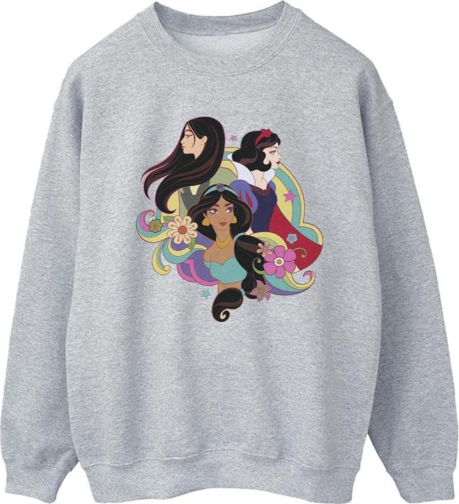 Actual product image Disney Womens/Ladies Princess Mulan Jasmine Snow White Sweatshirt (S)