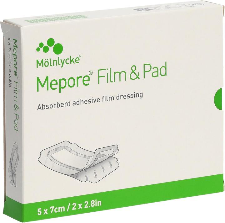 Produktbild Mepore Film & Pad 5x7cm square (neu) 5 Stk (5 x)