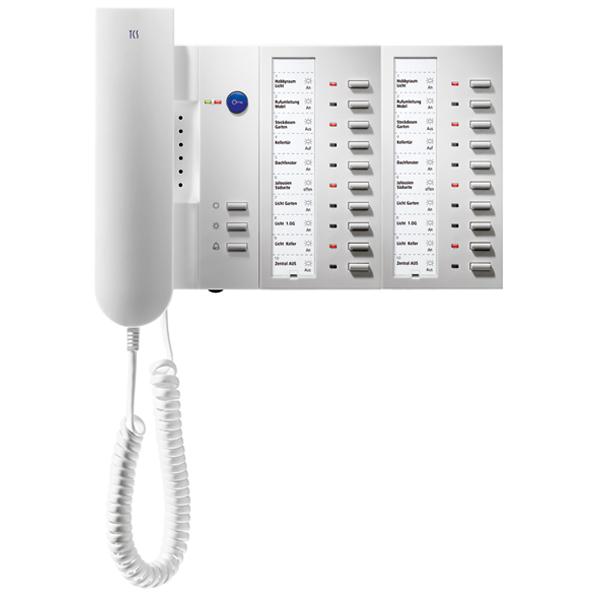 TCS IMM1110-0140 Audio Innenstation mit HÃ¶rer 4 + 10 + 10 Ta, Elektronikzubehör + Gehäuse, Weiss