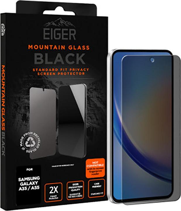 Produktbild Eiger Mountain Glass Black (1 Stk., HTC A55, Samsung Galaxy A35)