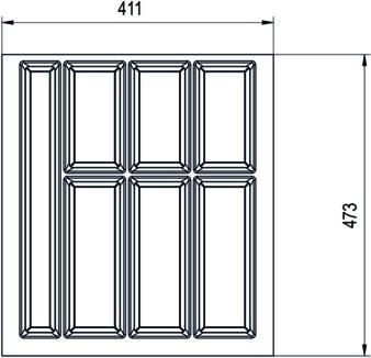 Actual product image Agoform Besteckeinsatz CLASSICO für BLUM MERIVOBOX