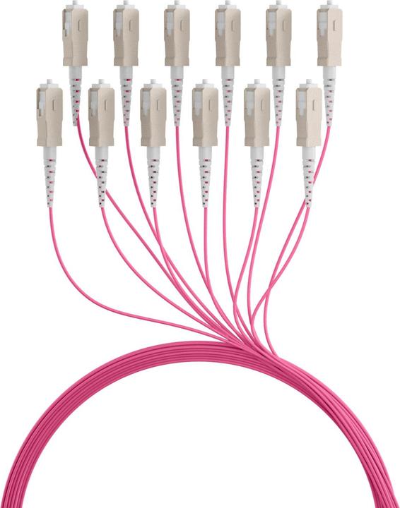 Produktbild EFB Elektronik Trunkkabel U-DQ ZN BH OM4 12G 1x12 SC-SC 190m Dca LSZH (190 m)