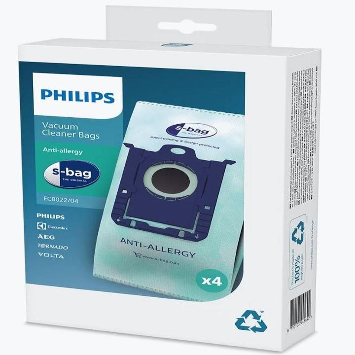 Produktbild Philips s-bag Anti-allergy FC8022/04 (4x)