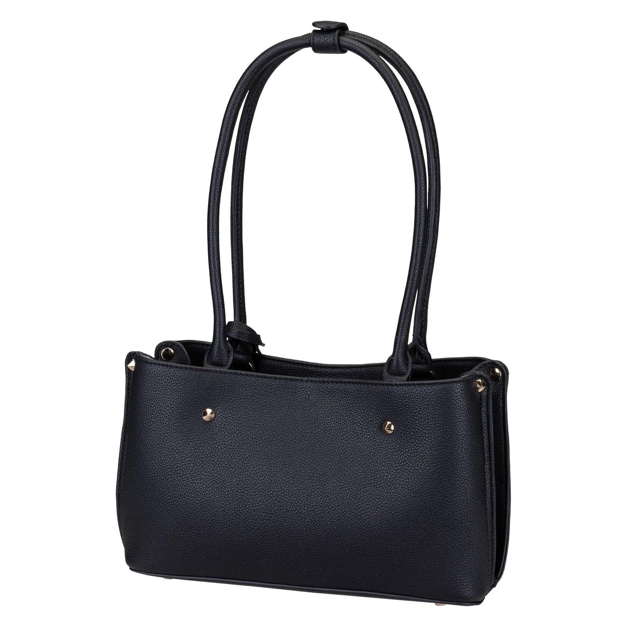 Guess, Damen, Handtasche, Meridian Ii Schultertasche 29 Cm, Schwarz