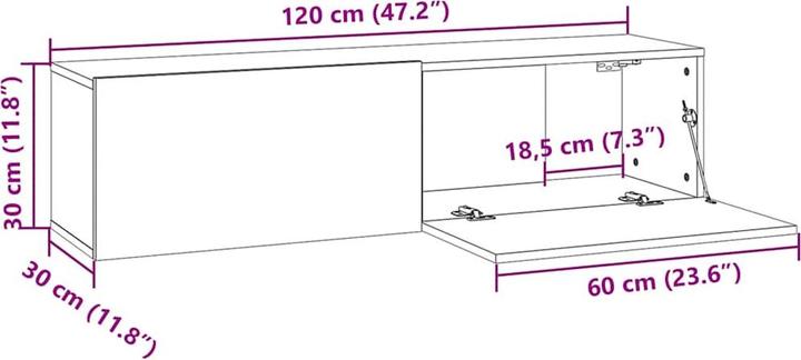 Image du produit VidaXL Jericho (120 x 30 x 30 cm)