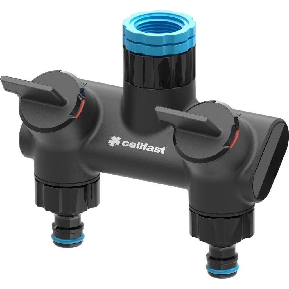 Garden Lights, Schlauchanschluss + Schlauchverbinder, - 2-WEGE-VERTEILER - ERGO (2 Wege Verteiler, 50.80 mm)